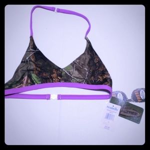 Team RealTree Little Girls Bikini Top Size 13